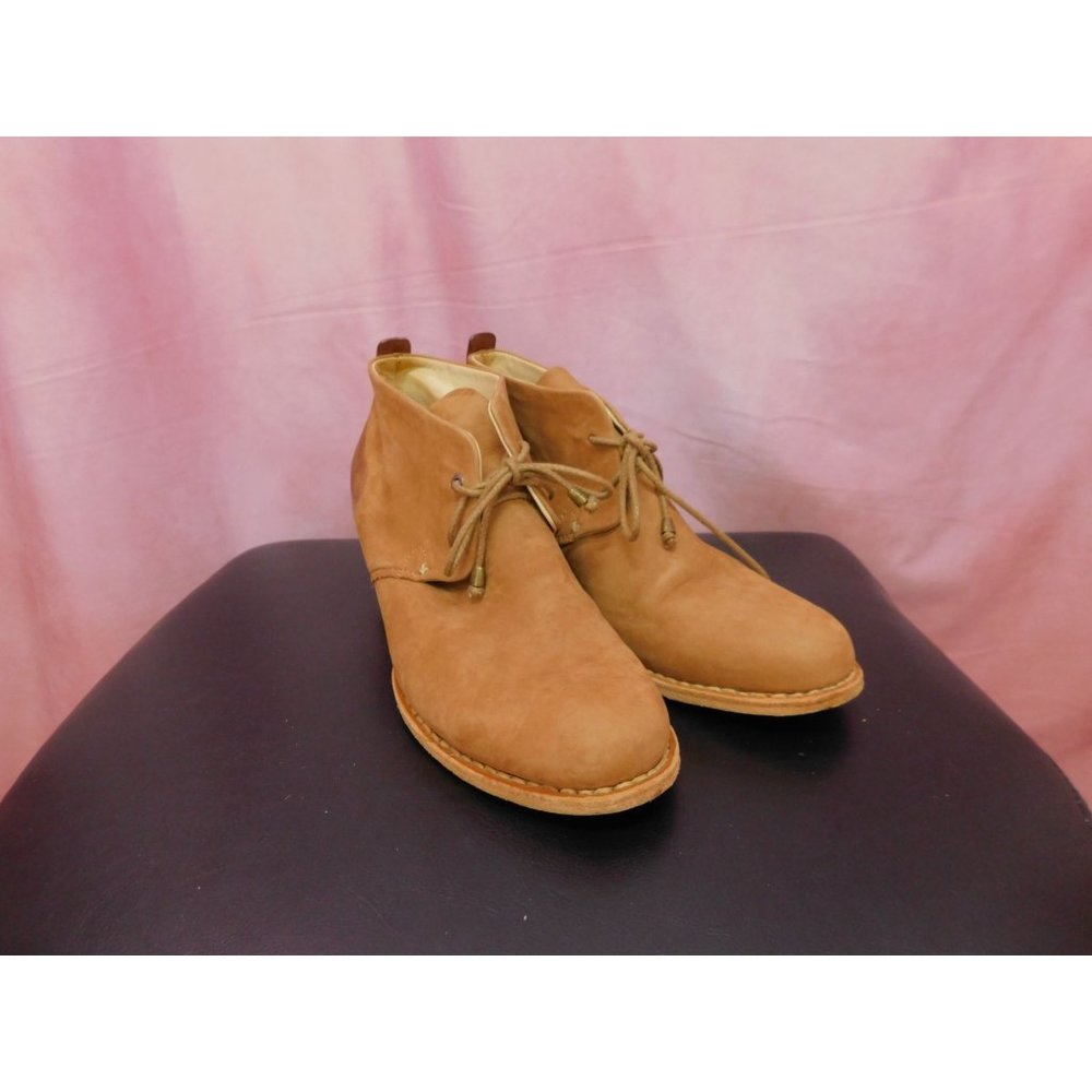 Rag & Bone Boots Women US 9 EU 40 Brown Suede Leather Bootie Lace Up - Picture 2 of 12